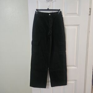 Forever 21 Black Elastic Waist Pants